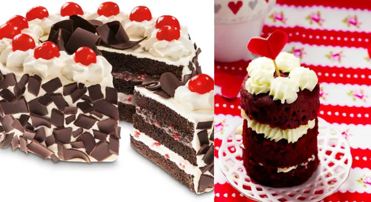 black forest cake vs red velvet cake