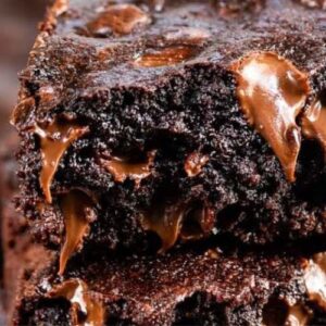 Dark chocolate brownies