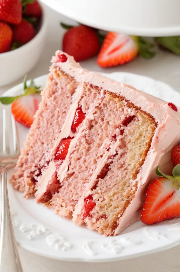 Best Strawberry Cake from Scratch